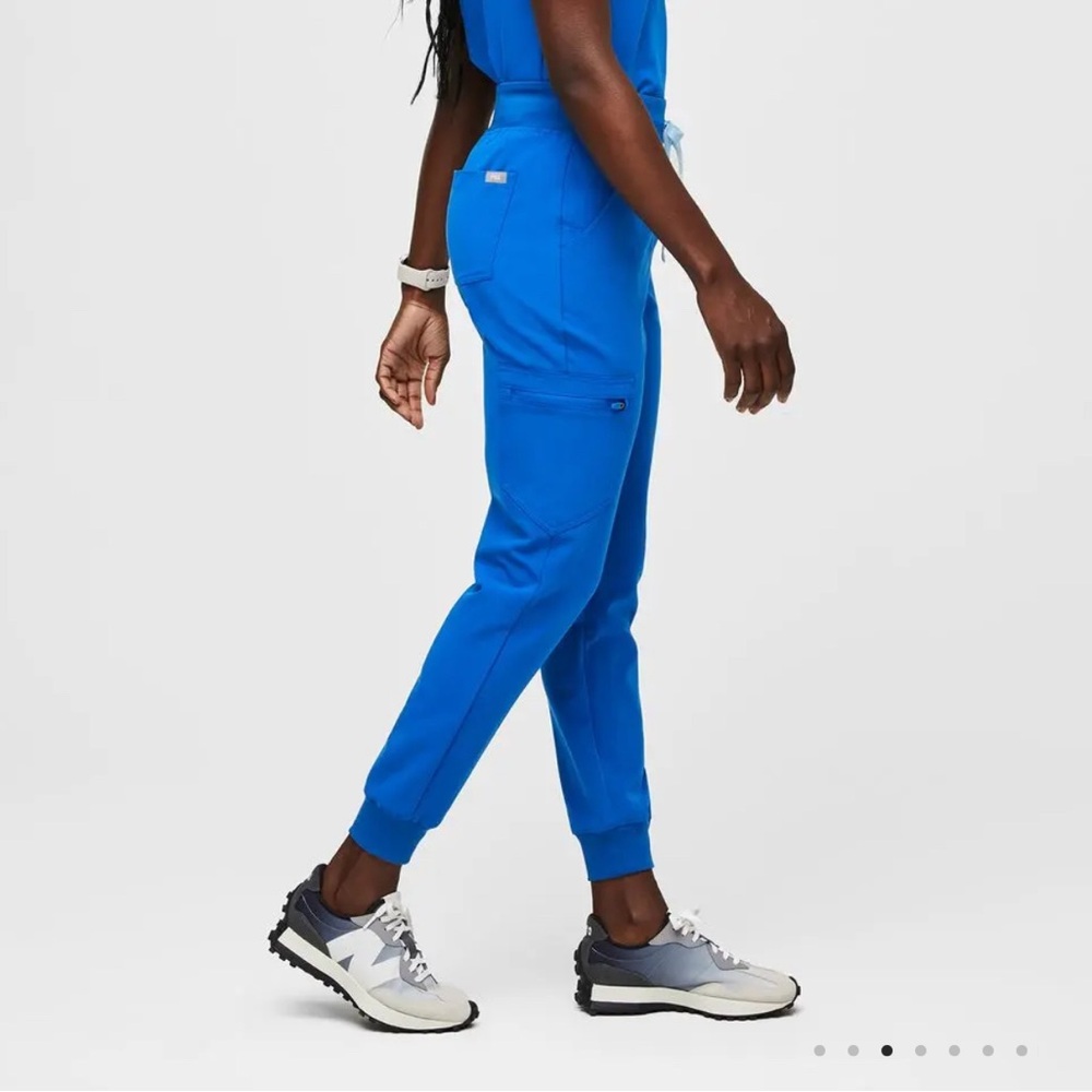 Figs High Waisted Zamora Joggers S/T Royal Blue